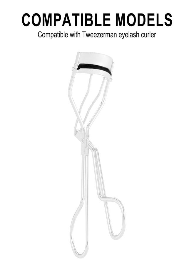 Fukaisu 100pcs Eyelash Curler Refills for Tweezerman, Rubber Lash Curler Replacement Pads for Enhanced Curl & Comfort (Black) - Image 3
